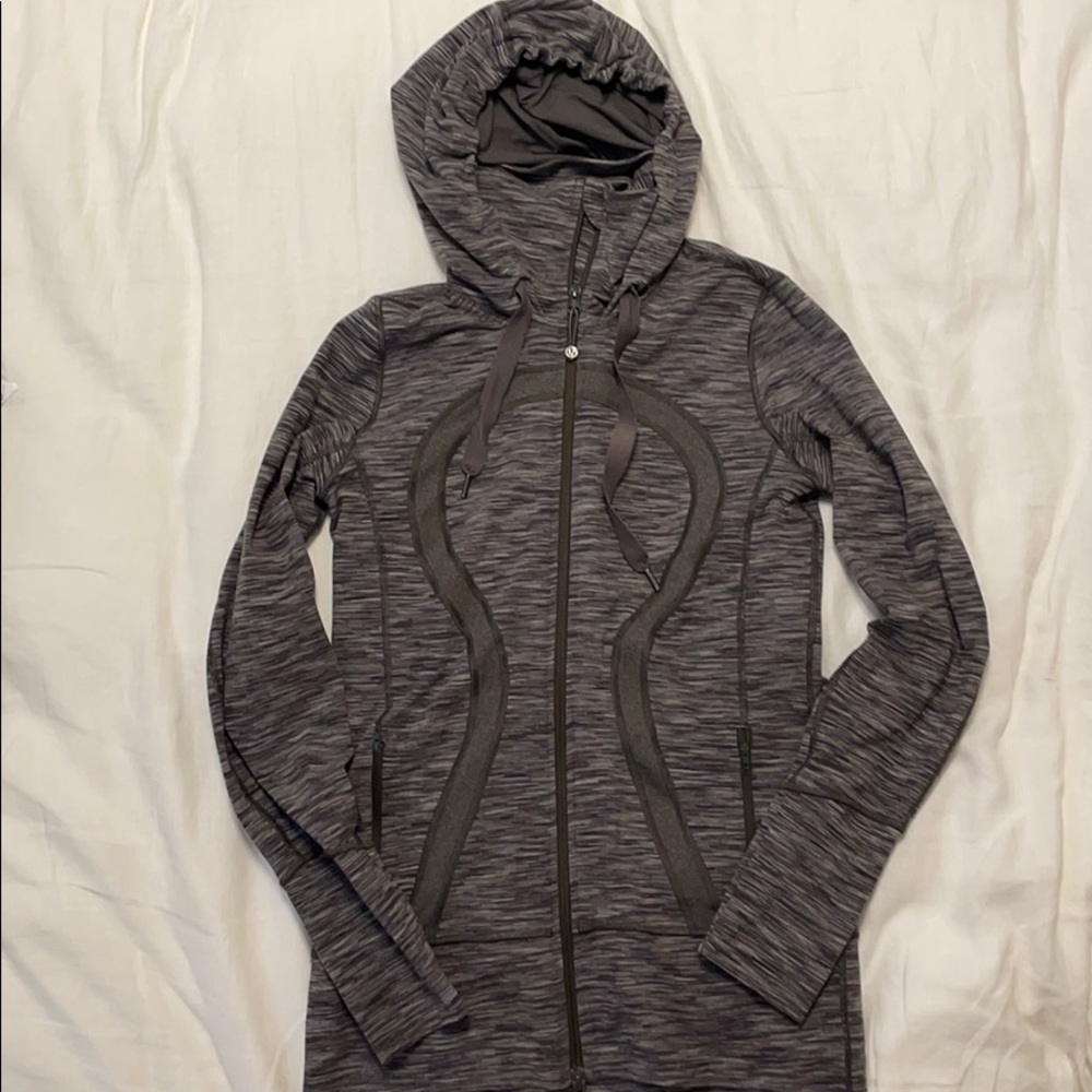 Lululemon Green-Gray Hooded Jacket